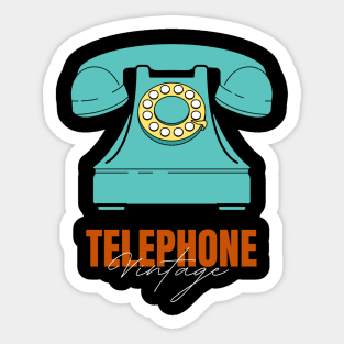 Vintage telephone Sticker